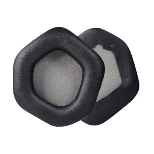 Foto - Piese de schimb pentru căști Asus Rog Strix Wireless, Strix 7.1, Strix 2.0, Strix PRO, Strix DSP - negre cu interior gri, din piele