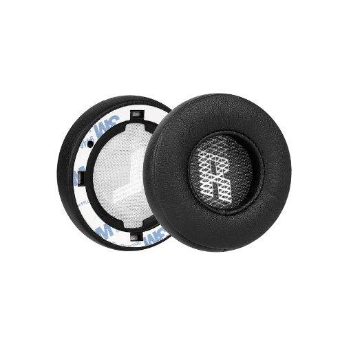 Foto - Bucăți de schimb pentru căștile JBL E35, E45, E45BT - Negre, din piele