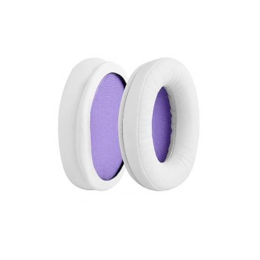 Foto - Urechile de înlocuire pentru căștile Kingston HyperX Cloud Alpha Gaming - Albe, din piele