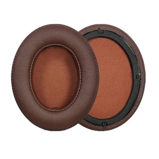 Foto - Urechile de înlocuire pentru căștile Edifier W855BT - Maro, din piele