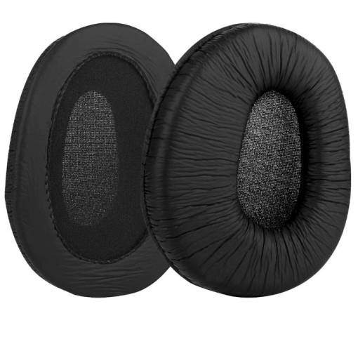 Foto - Căști de rezervă pentru căștile Sony MDR-Z600, Z900, V600, V900, V900HD, 7509, 7509HD - Negre, din piele