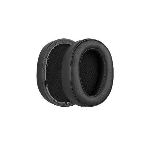 Foto - Casti de înlocuire pentru căști Sony MDR-100A, MDR-100AAP, MDR-H600A - Negre, din piele