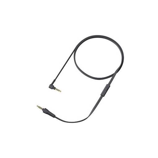 Foto - Cablul audio pentru căștile Sony WH-1000XM5, WH-1000XM4, WH-1000XM3, WH1000XM2, MDR-1000X - Titan negru, silicon