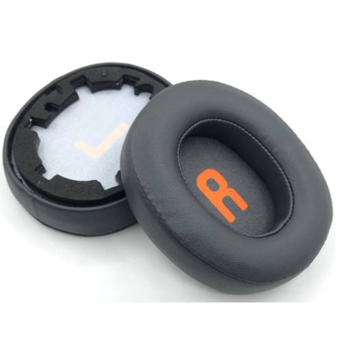 Foto - Cumpăn moldovească de înlocuire pentru căștile JBL JR 460NC - Gri, din piele