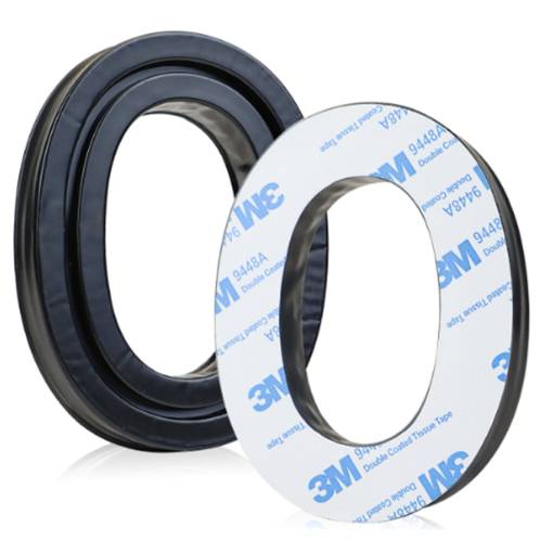 Foto - Cumpăn moldovească de înlocuire pentru căștile 3M WorkTunes - Negru, din piele