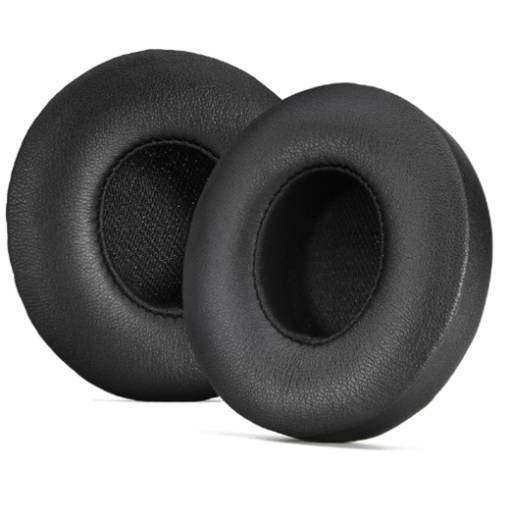Foto - Cumpăn moldovească de înlocuire pentru căștile Beats Solo 4 - Negru, din piele