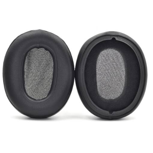 Foto - Cumpăn moldovească de înlocuire pentru căștile Sony WH-XB900N - Negru, din piele