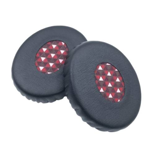 Foto - Capace de rezervă pentru căști Bose OE2 și OE2I SoundTrue - Negru și Roșu, din piele