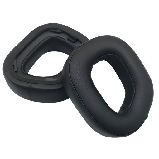 Foto - Căști de schimb pentru căști Corsair HS80 RGB - negre, din piele