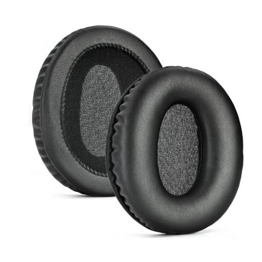 Foto - Căști de rezervă pentru căștile Audiotechnica ANC500BT - Negre, din piele