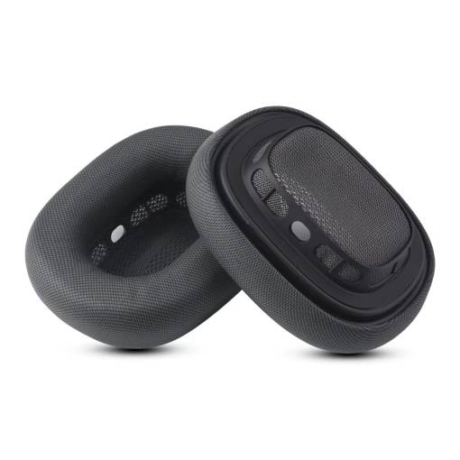 Foto - Casti de rezervă pentru căști Apple AirPods Max - Negre, din piele