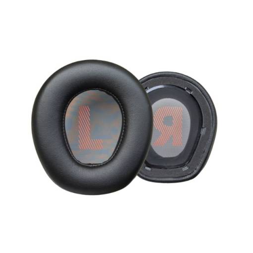 Foto - Casti de rezervă pentru căști JBL Quantum 910 - Negru cu interior roșu, din piele