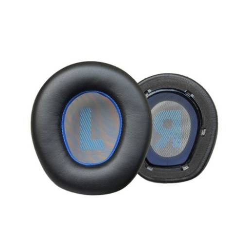 Foto - Căști de înlocuire pentru căști JBL Quantum 910 - Negre cu interior albastru, din piele