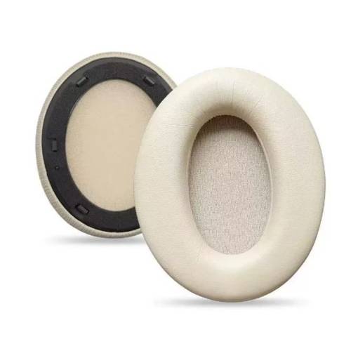 Foto - Căști de înlocuire pentru căști Edifier W820NB - Bej deschis, din piele