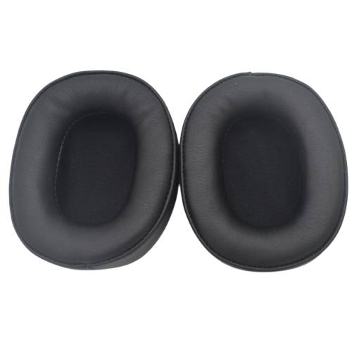 Foto - Căști de rezervă pentru căști Audio Technica ATH-M50X și ATH-MSR7 - Negru, din piele