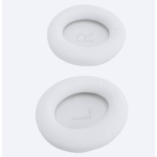 Foto - Căști de rezervă pentru căștile Anker Soundcore Space One Pro - Albe, din piele