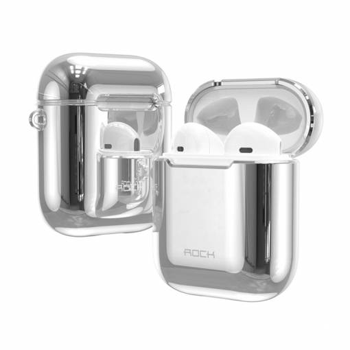 Foto - ROCK Husă pentru Apple Airpods - Argintie