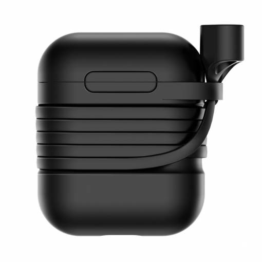 Foto - Husă din silicon BASEUS pentru Airpods - Neagră