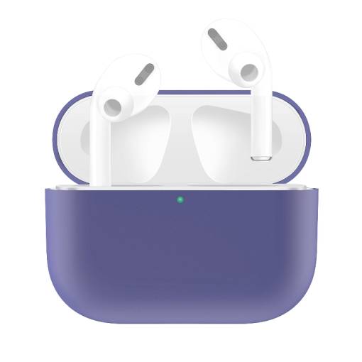Foto - Husă din silicon pentru Airpods Pro - Gri violet